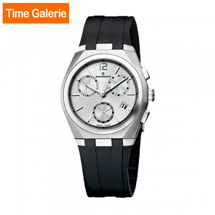 Candino CDOWC7509/5 Black Strap with Silver Dial Casual Men Watch